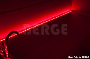 ECOLIGHT LED pásik KOMPLET - 5m - 300/5m - 4,8 W/m - červený + konektor + zdroj