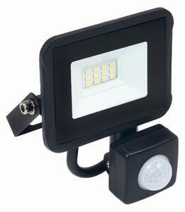 BERGE LED reflektor IVO so snímačom PIR - 10W - IP65 - 850Lm - teplá biela - 3000K