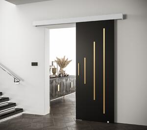 Posuvné dvere so zlatým úchytom SALOME 11 - čierne / biele