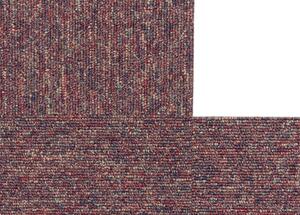 Breno Kobercový štvorec ARIZONA 390, velikost balení 5 m<sup>2</sup> (20ks), červená, viacfarebná