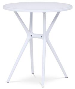 Okrúhly plastový jedálenský stôl biely (a-X7007 biely)