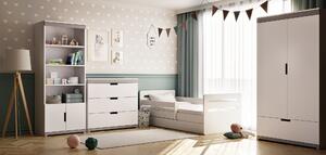BabyBeds Detská posteľ s úložným priestorom Tomi Farebné prevedenie: Biela, Velikost postele: 160x80 cm