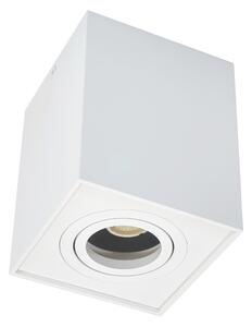 BERGE Podhľadové bodové svietidlo OS101-BP výklopné - štvorec - biela matná + pätica GU10