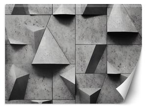 Fototapeta Geometrické betónové tvary Materiál: Vliesová, Rozmery: 200 x 140 cm
