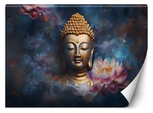 Fototapeta Budha a kvety Materiál: Vliesová, Rozmery: 200 x 140 cm
