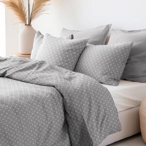 Goldea bavlnené posteľné obliečky - motýlikovia na sivom 140 x 200 a 70 x 90 cm