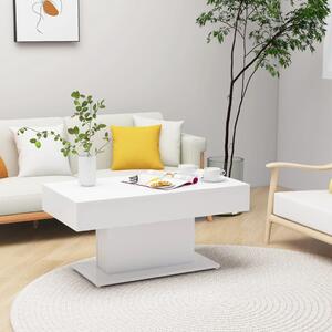 Konferenčný stolík, biely 96x50x45 cm, kompozitné drevo
