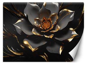 Fototapeta Zlatosivý lotosový kvet Materiál: Vliesová, Rozmery: 200 x 140 cm