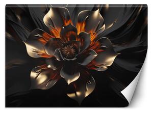 Fototapeta Čiernozlatý lotosový kvet Materiál: Vliesová, Rozmery: 200 x 140 cm