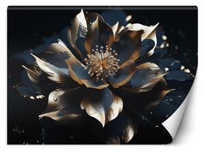 Fototapeta Modrozlatý lotosový kvet Materiál: Vliesová, Rozmery: 200 x 140 cm