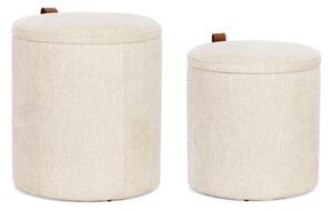 2SET KATIA NATURAL taburet s úložným priestorom