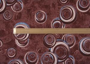 Breno Metrážny koberec DROPS 84, šíře role 400 cm, červená, viacfarebná