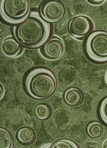 Breno Metrážny koberec DROPS 24, šíře role 400 cm, zelená, viacfarebná