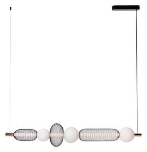 MAXLIGHT P0593 - LED Luster na lanku BORA LED/29W/230V biela/čierna