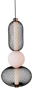 MAXLIGHT P0591 - LED Luster na lanku BORA LED/10W/230V pr. 22 cm biela/čierna