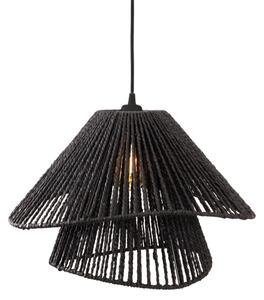 MAXLIGHT P0580 - Luster na lanku AMALFI 1xE27/15W/230V pr. 45 cm čierna