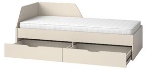 Detská posteľ Melo ME9 s úložným priestorom 90x200 - krémová