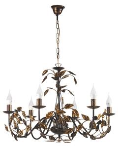ONLI - Luster na reťazi COLLANA 6xE14/6W/230V bronzová/zlatá