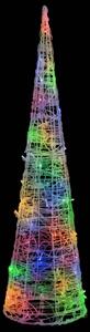 Akrylové dekoratívne pyramídové LED svetlo kužeľ farebné 120 cm