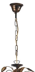 ONLI - Luster na reťazi COLLANA 6xE14/6W/230V bronzová/zlatá