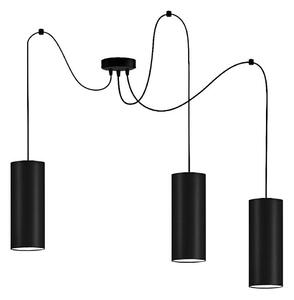 Luster na lanku ZIK 3xE27/40W/230V pavúk čierna