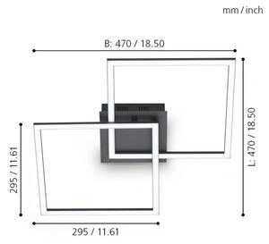 Eglo 75553 - LED Stmievateľný prisadený luster PALMAVES LED/28W/230V 3000-6500K+DO