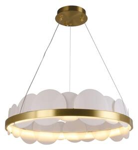 LED Stmievateľný luster na lanku LED/40W/230V 3000-6500K zlatá + diaľkové ovládanie