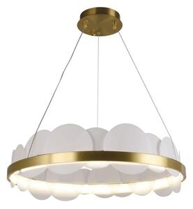 LED Stmievateľný luster na lanku LED/40W/230V 3000-6500K zlatá + diaľkové ovládanie