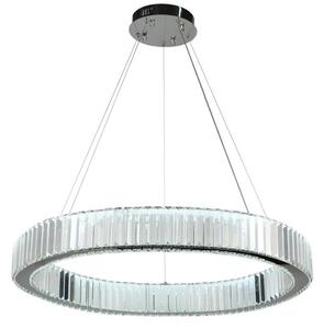LED Stmievateľný luster na lanku LED/50W/230V 3000-6500K chróm + diaľkové ovládanie