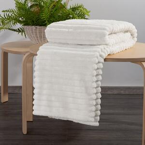 DEKA Z MIKROFLANELU SOFT 70X160 CM BIELA