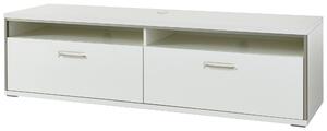 SKRINKA POD TV, sivá, strieborná, biela, biela s vysokým leskom, 184/51/52 cm Livetastic - Online Only drobný nábytok, Online Only