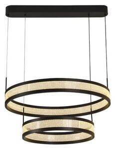 LED Stmievateľný luster na lanku LED/70W/230V čierna + diaľkové ovládanie