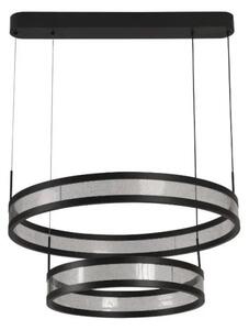LED Stmievateľný luster na lanku LED/70W/230V čierna + diaľkové ovládanie
