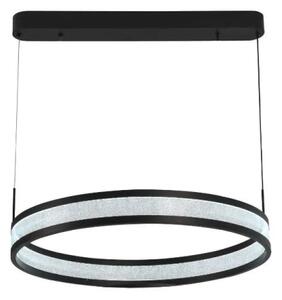 LED Stmievateľný luster na lanku LED/45W/230V čierna + diaľkové ovládanie