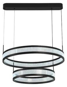 LED Stmievateľný luster na lanku LED/70W/230V čierna + diaľkové ovládanie