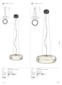 Redo 01-3592 - LED Luster na lanku SOLERA LED/36W/230V pr.45 cm CRI 93 3000/4000K