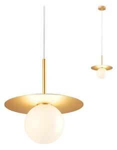 Redo 01-2727 - Luster na lanku PLATO 1xG9/10W/230V pr. 20 cm zlatá