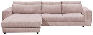 ROHOVÁ SEDAČKA, textil, kompozitné drevo, svetloružová MID.YOU - Sedačky, Online Only