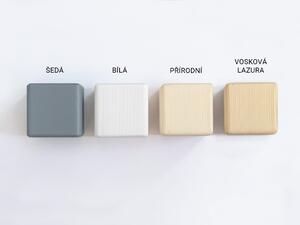 Benlemi Dizajnové dvojlôžko TATAMI v japonskom štýle Rozmer: 160 x 200 cm, Zvoľte farbu hranolov: Nelakovaná, Zvoľte farbu plôch: Tmavo sivá