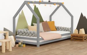 Benlemi Detská posteľ domček FUNNY Zvoľte farbu: Biela, Rozmer: 90 x 160 cm