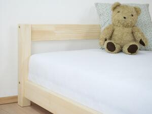 Benlemi Detská jednolôžková posteľ s čelom DREAMY Rozmer: 90x180 cm, Zvoľte farbu hranolov: Tmavo sivá, Zvoľte farbu plôch: Tmavo sivá