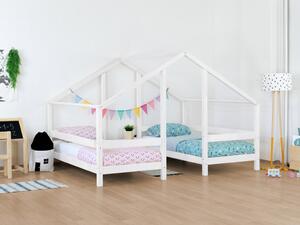 Benlemi Domčeková posteľ pre dve deti VILLY Zvoľte farbu: Tmavo sivá, Rozmer: 90 x 160 cm