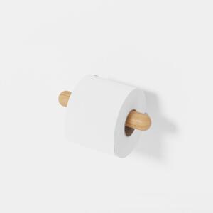 Nástenný držiak na toaletný papier z dubového dreva Wireworks Yoku
