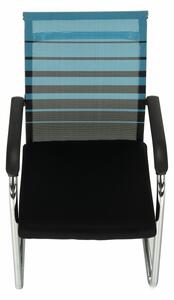 TEMPO Zasadacia stolička, modrá/čierna, ESIN