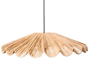Závesná lampa prírodná rafia ratan ručne pletené tienidlo na strop boho moderný štýl jedáleň predsieň obývacia izba