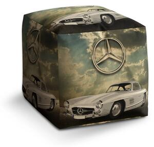 Sablio Taburet Cube Mercedes-Benz 300 SL Na ceste - 40x40x40 cm