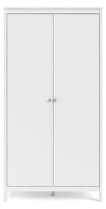 Biela šatníková skriňa Tvilum Madrid, 102 x 199 cm
