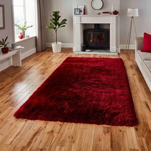 Rubínovočervený koberec Think Rugs Polar, 80 x 150 cm
