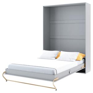 Sklápacia posteľ CONCEPT PRO CP-01 sivá, 140x200 cm, vertikálna