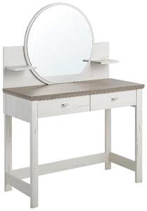 TOALETNÝ STOLÍK, sivá, biela, 104,3/45/143 cm Hom`in - Toaletné stolíky